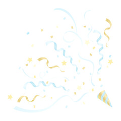 パーティークラッカーのイラスト