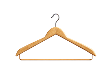 Elegant Clothes Hanger Shot isolated on transparent background