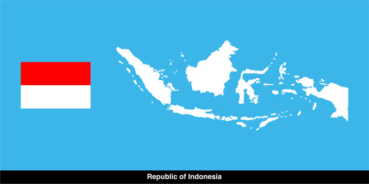 vector map of the republic of indonesia