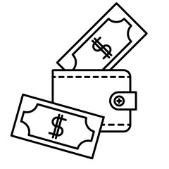Cash and Wallet Icon