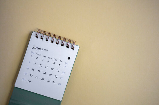 Hello, June. The planning calendar for June 2025 is on the desktop.