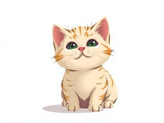 an image of a kitten sitting on the ground looking at the camera, there is a small kitten sitting on the ground looking at the camera