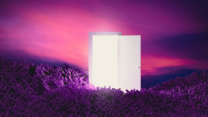 Discover a doorway to a magical floral realm