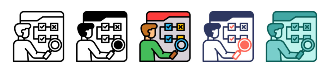 Skill Matrix multiple icon