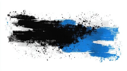 Obraz premium Grunge shaped brushed flag of Estonia, isolated on white background, in style of vector