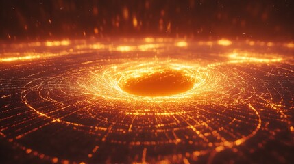 Abstract Glowing Vortex