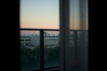 Sunset view from a cozy Miami apartment capturing the end of day