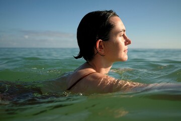 Sun-kissed bliss and serene swimming in the turquoise waters