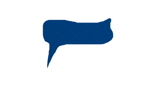 Blue paper cut speech bubble, chat symbol with speech bubbles, cartoon style speech bubbles PNG transparent