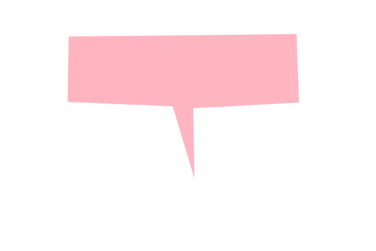 Pink paper cut speech bubble, chat symbol with speech bubbles, cartoon style speech bubbles PNG transparent