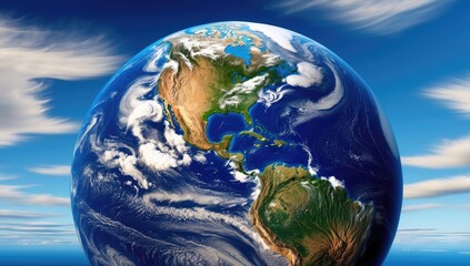 Fototapeta premium Nature earth 3d illustration outdoors.