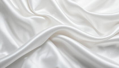 Obraz premium white satin fabric