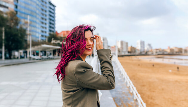 Windy Woman Portrait