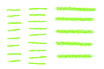 Obraz premium 緑色マーカー クレヨンタッチ