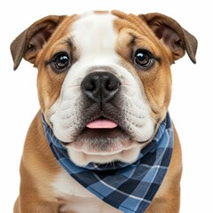 Obraz premium Bulldog in Action Pose Perfect for Dog Lovers