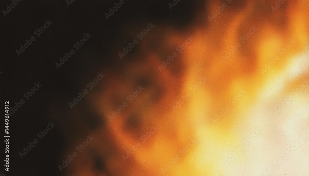 Poster abstract fiery gradient background with glowing orange and black tones for web design, branding, dig