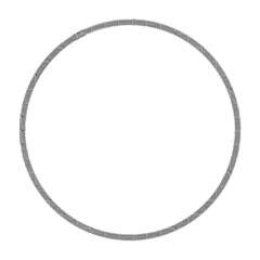 Elegant black circle frame.