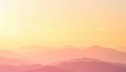 Fototapeta premium Breathtaking sunset over mountain range nature landscape photography serene environment aerial view tranquility concept