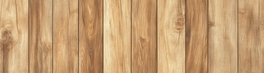 Obraz premium Closeup view of light brown wooden planks.