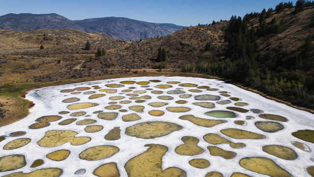 Spotted Lake Aerial Views of BC&rsquo;s Natural Wonder