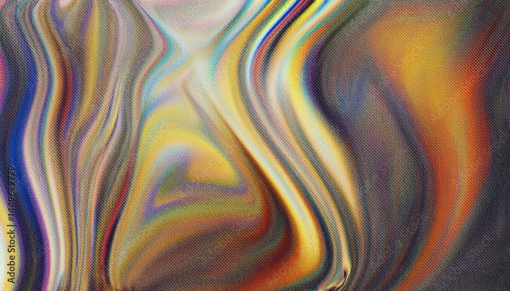 Poster vibrant abstract swirl texture with rainbow gradients and fluid motion for digital art, branding bac