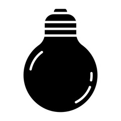 Light bulb icon vector. Light illustration sign. electricity symbol.