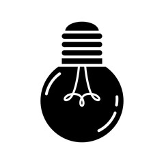 Light bulb icon vector. Light illustration sign. electricity symbol.