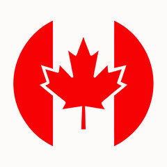 Canadian-flag vector for print, perfect for shirts, mugs, stickers, and patriotic decor.