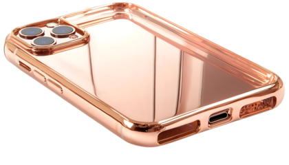 Rose Gold Smartphone Case on Transparent Background