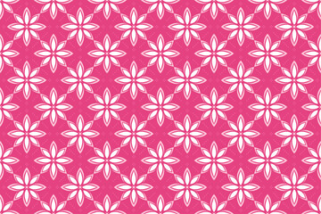 Flowers Pink Seamless Pattern