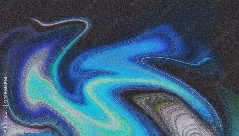 Aufkleber fluid neon swirl abstract background for web design, branding, digital art, and print media – vibrant liquid texture graphic resource

