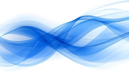 Abstract Blue Wave Background Swirling Flowing Design