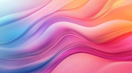 A vibrant abstract design with flowing, colorful waves.
