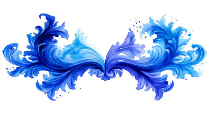 Abstract blue decorative design