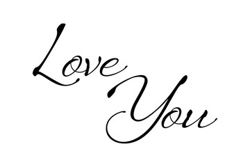 Love You（愛しています）
タイポグラフィー
