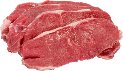 Fresh Beef Isolated From Background
