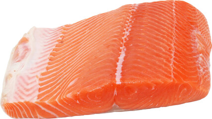 Salmon Meat Isolated From Background