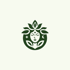 Nature goddess logo