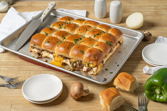 Fun Meal Idea, Philly Cheesesteak Sliders