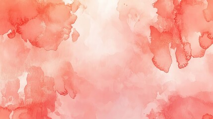 Fototapeta premium Abstract watercolor background in soft red hues for creative design