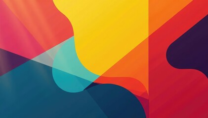 Geometric abstract shapes, bold color blocks, modern style, art, blocks, home decor