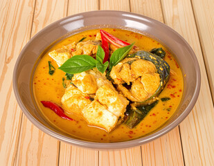 Thai food Southern Thai curry with fish