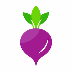 vector illustration of a green apple