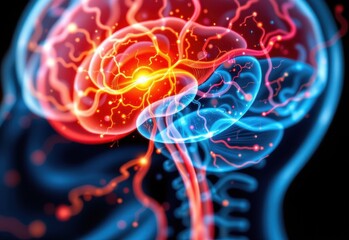 close up of systemic effects of a stroke, showing how it disrupts normal brain function
