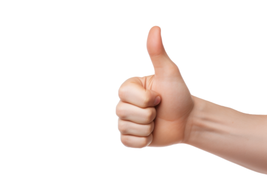 hand showing thumb up 