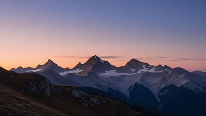 Obraz premium Sunrise over the mountains