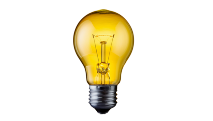 Illuminated Incandescent Light Bulb