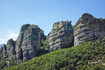 Panoramic view of Meteora Monasteries, Greece