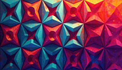 Naklejka premium Geometric shapes repeating in a rhythmic sequence, forming a complex design , element, design