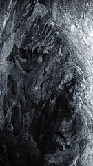 龍の岩盤彫刻　テクスチャー